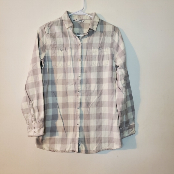 Womens Woolrich neutral colored flannel size small - Picture 8 of 14